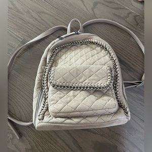urban expressions nude backpack with chain detailing